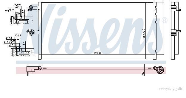 Kondensor, klimatanläggning Nissens 941069 5707286441187