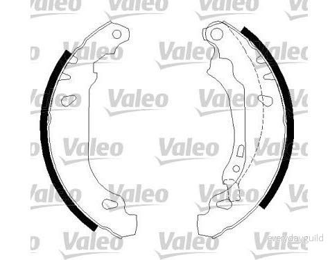 VALEO 562647 Mâchoires de Frein Essieu arrière 180 40 sans cylindre roue RENAULT: CLIO 2, 2 Kasten, THALIA DACIA: Sandero I