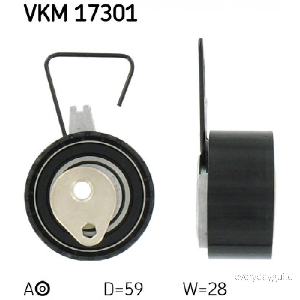 SKF VKM 17301 Poulie tendeur, courroie crantée MG: MG ZR 3/5 portes, ZT Berline, ROVER: 75, LAND Freelander I SUV 7316572350027