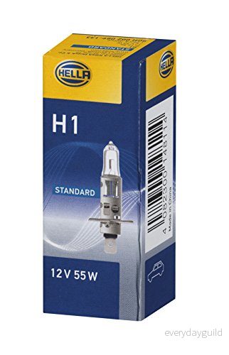 HELLA 8GH 002 089 133 Ampoule, projecteur longue portée H1 12V 55W 3300K Halogène PEUGEOT: 308 I 3/5 portes, 607 Berline, 206 portes 4082300148114