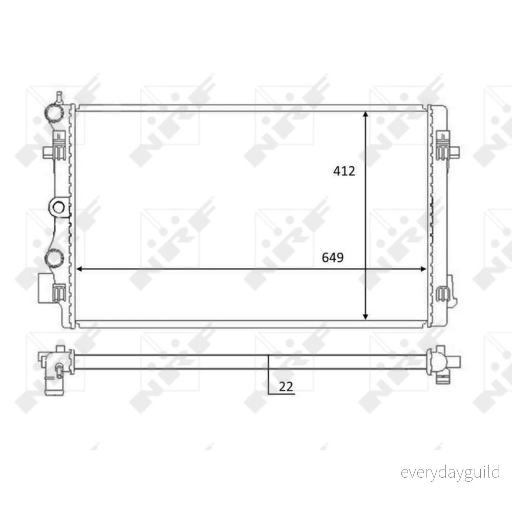 Kylare, motorkylning NRF 59056 8718042171900
