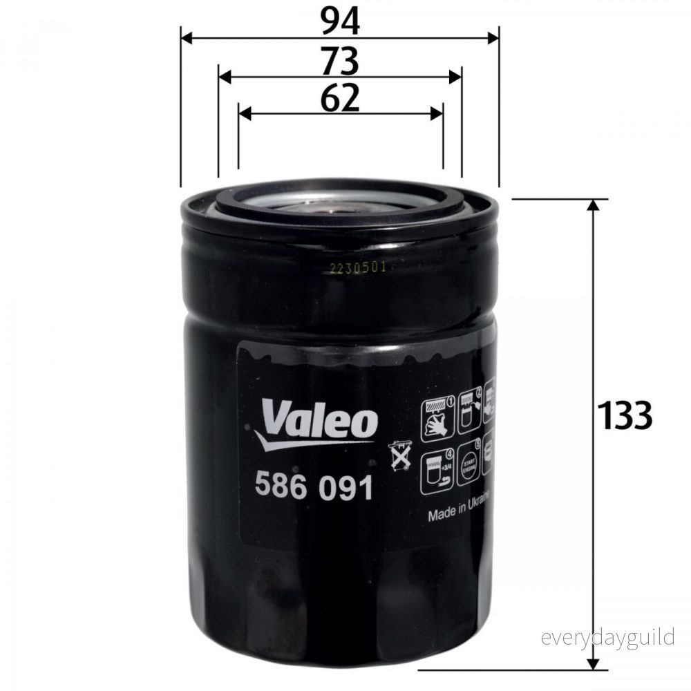 Valeo Oljefilter 586091 Ford Maverick - Ranger Mk2 - Explorer Mk2