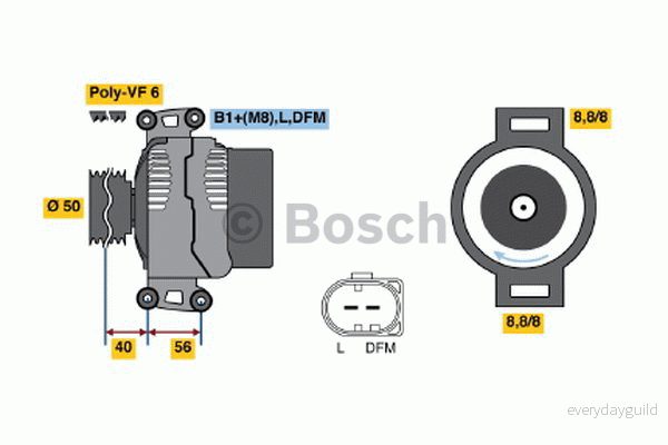 Generator Bosch 0 986 046 320 3165143619568