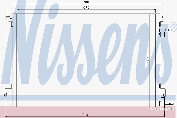 Kondensor, klimatanläggning Nissens 94852 5707286259614