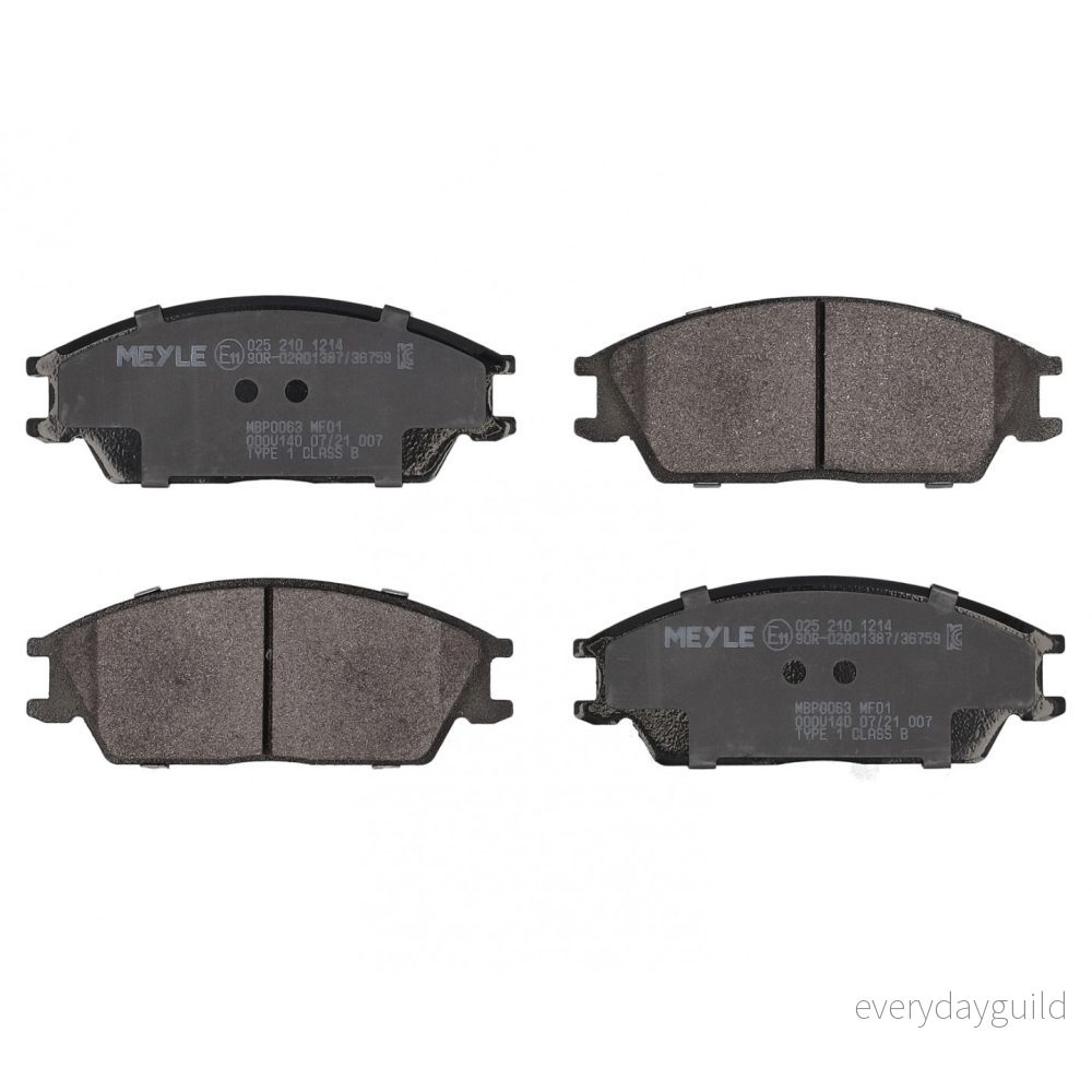 MEYLE 025 210 1214 Jeu de plaquettes frein ORIGINAL Quality Essieu avant non préparé pour indicateur d'usure avec tôle anti bruit HYUNDAI: Getz 4040074059944