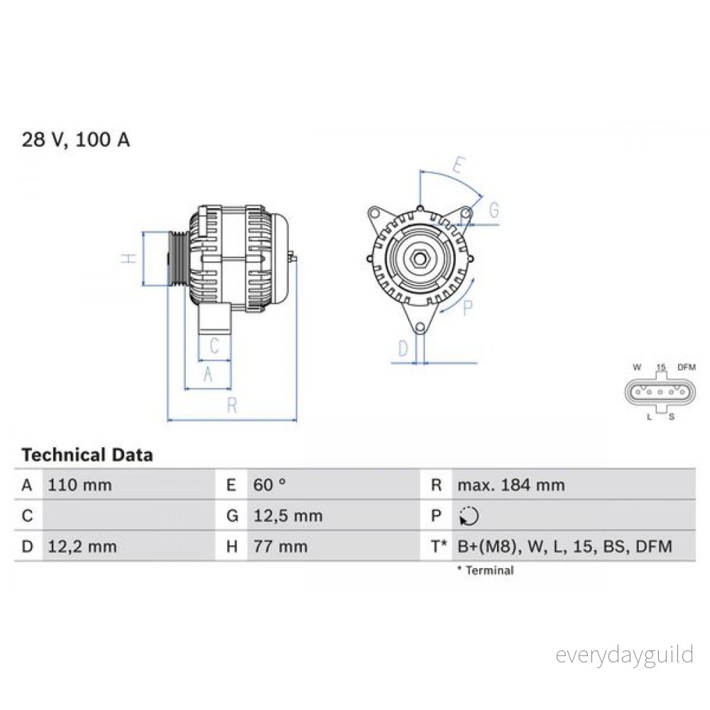 Generator BOSCH 0 986 042 390