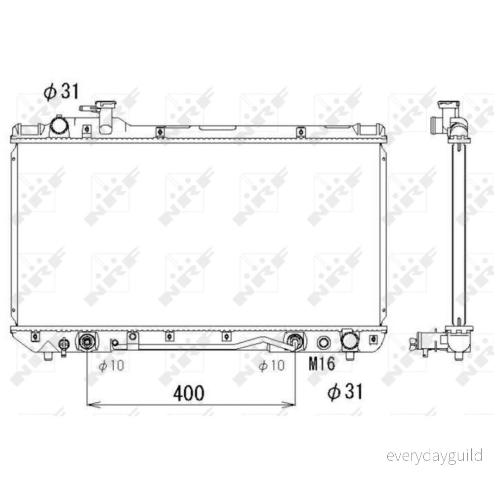 Kylare, motorkylning NRF 53288 8718042035554