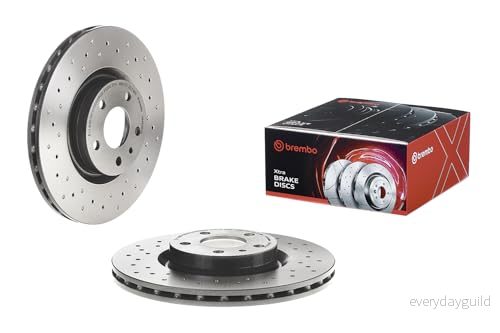 Bromsskiva Brembo 09.4939.2X Fram Perforerad Ventilerad 8020584212356