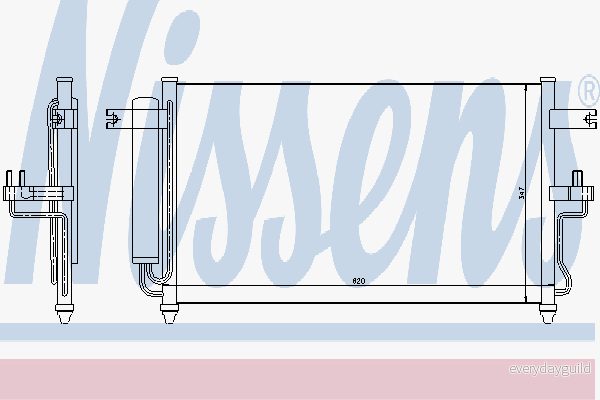 Kondensor, klimatanläggning NISSENS 94453 5707286256064