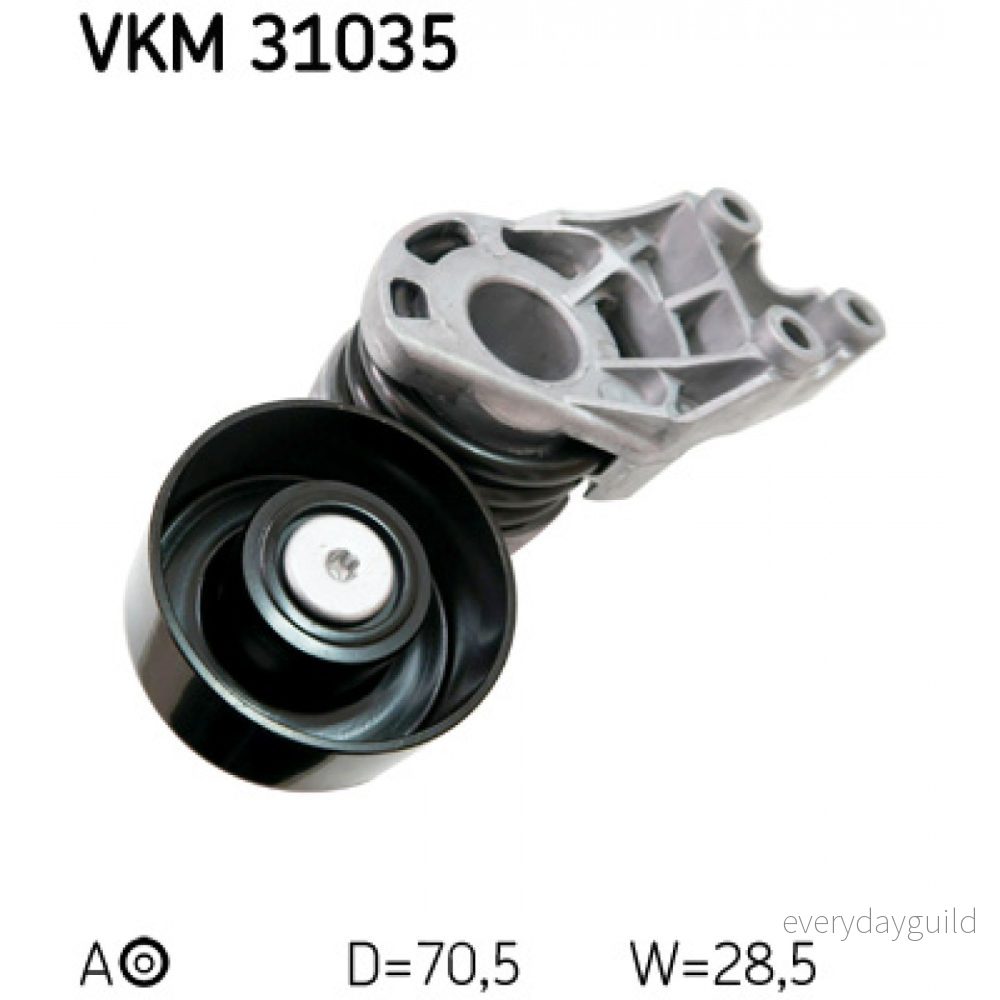 SKF VKM 31035 Poulie Tendeur SKODA: Fabia 2, VOLKSWAGEN: Polo IV 3/5 portes, SEAT: Ibiza 3 7316573315018