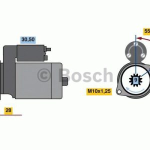 BOSCH 0 986 022 820 Démarreur 12 2 9 30 rechts 82,4 HYUNDAI: Santa Fe 2, I, Tucson, KIA: Sportage II, CARENS 3, 4047024613751 BOSCH 0 986 022 820 Démarreur 12 2 9 30 rechts 82,4 HYUNDAI: Santa Fe 2, I, Tucson, KIA: Sportage II, CARENS 3, 4047024613751