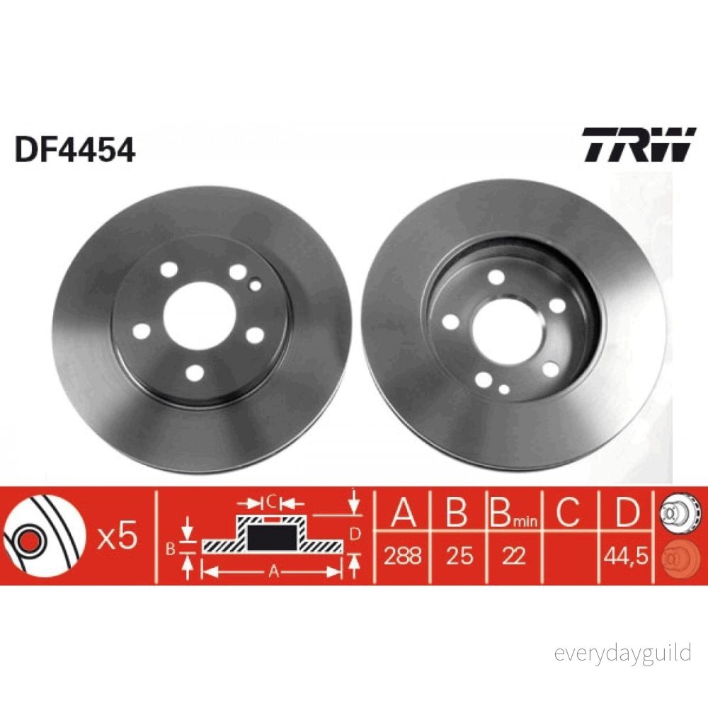 Bromsskiva TRW DF4454 3322937473700