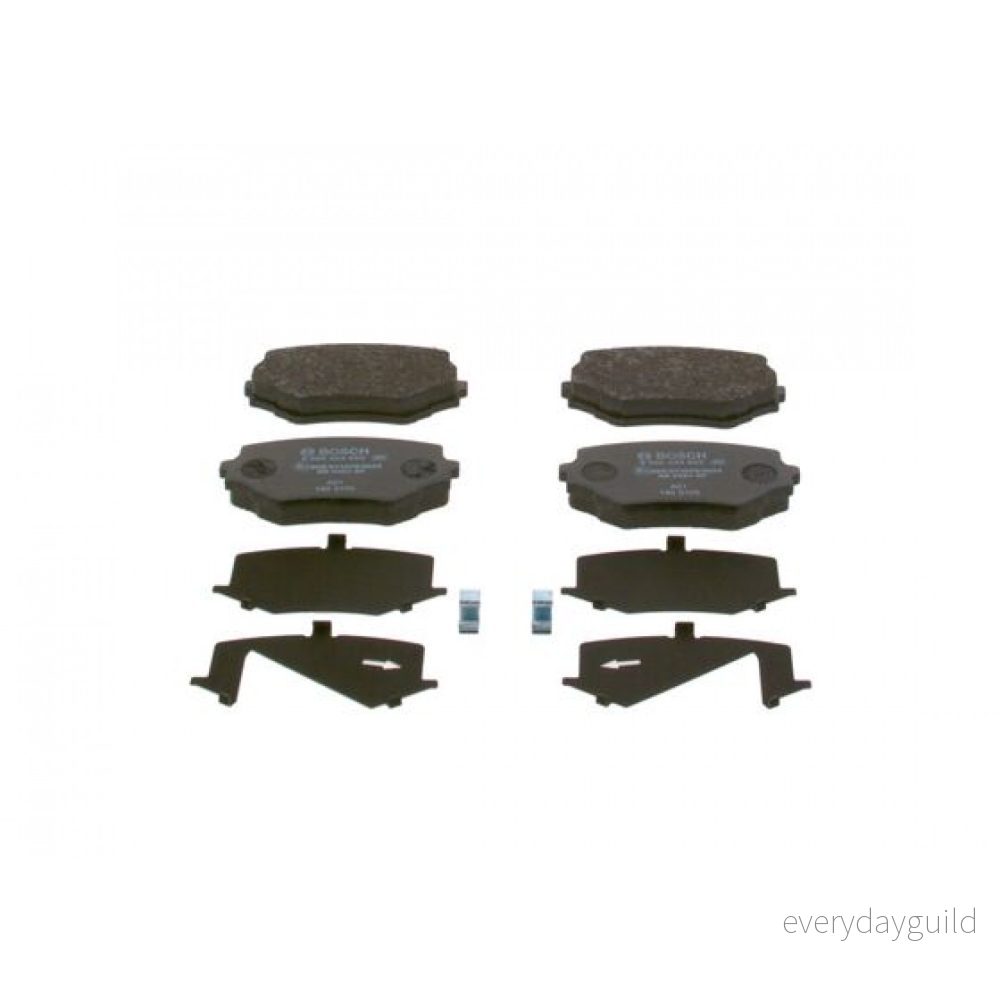 BOSCH 0 986 424 658 Jeu de plaquettes frein Low Metallic avec palpeur d'usure intégré tôle anti bruit, instructions montage 3165143760819