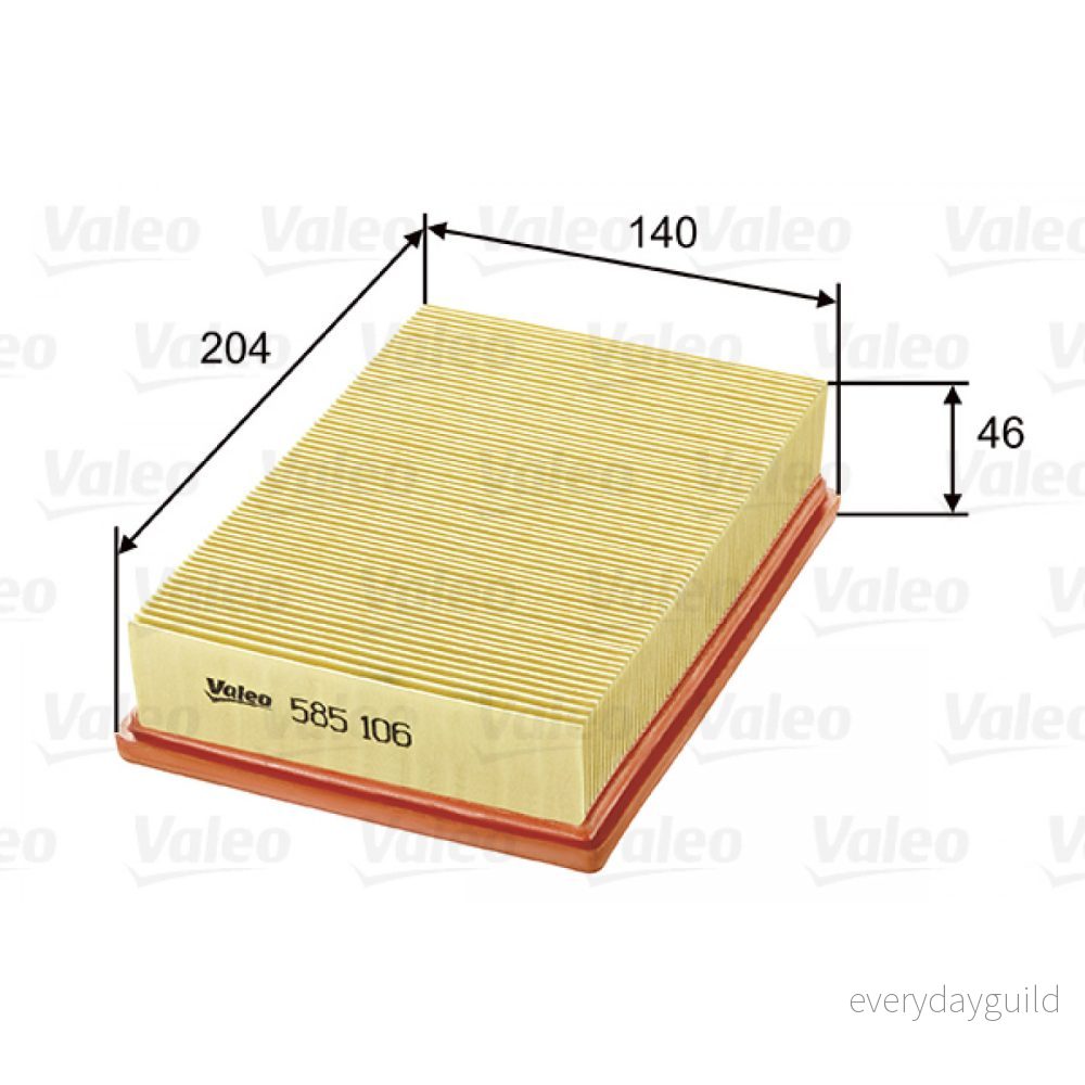 VALEO 585106 Filtre à air 43 140 200 Cartouche filtrante FORD: FIESTA Mk3 Courier, 3, 4 3276425851061
