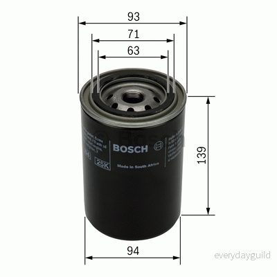Oljefilter BOSCH 0 451 103 238 3165141081190